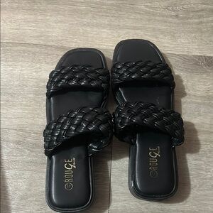 Black Braided Women's Sandals